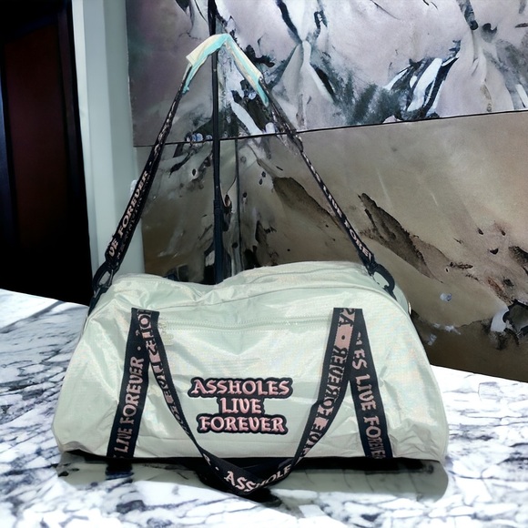 Emotional Baggage - A** Holes Live Forever Duffel - Picture 3 of 6